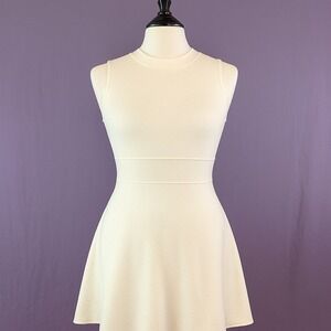Theory Maysen Prosecco Ivory Ice Dress Small